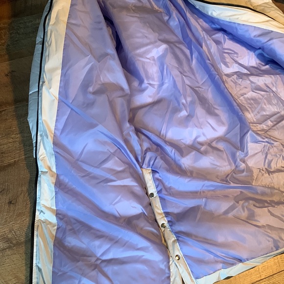 Anthropologie puffer coat by NVLT new with tags grey and lined in purple sz L - Picture 4 of 4